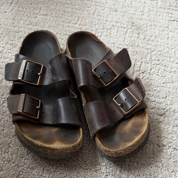 Birkenstock Arizona Dark Brown Sandals - 37 - Picture 2 of 5
